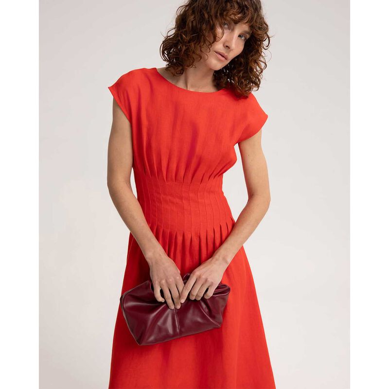 Sportscraft Ariana Pintuck Linen Dress image number 2